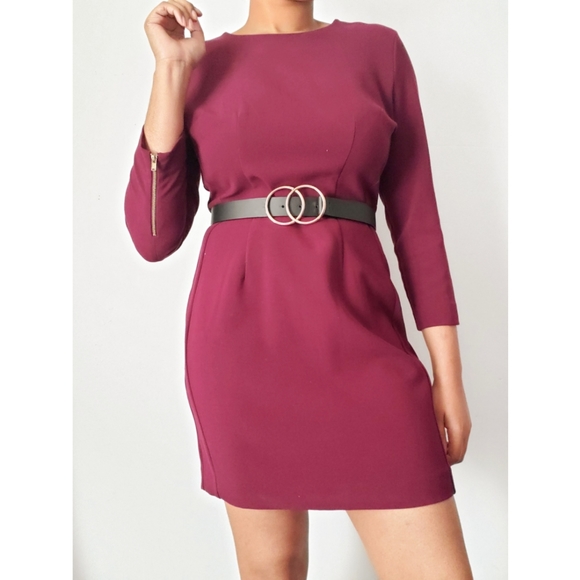 Formal Dress, Size L - Burgundy - Picture 5 of 8